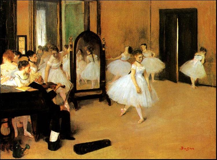 Edgar Degas Dance Class Norge oil painting art
